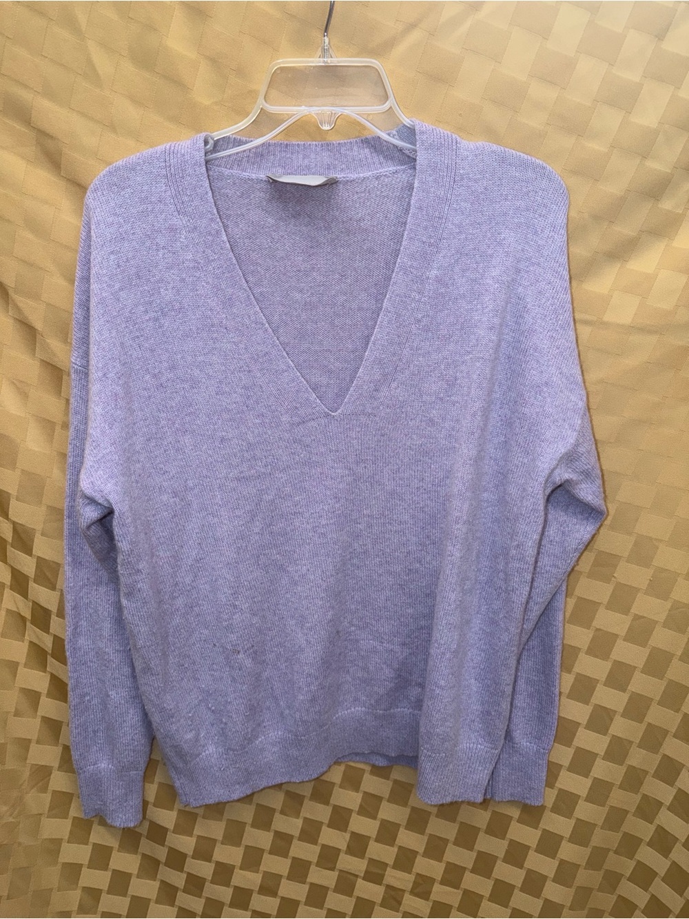 Everlane Women's V-Neck Sweater in Lavender